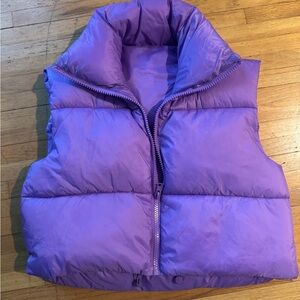 Purple Puffer Vest S